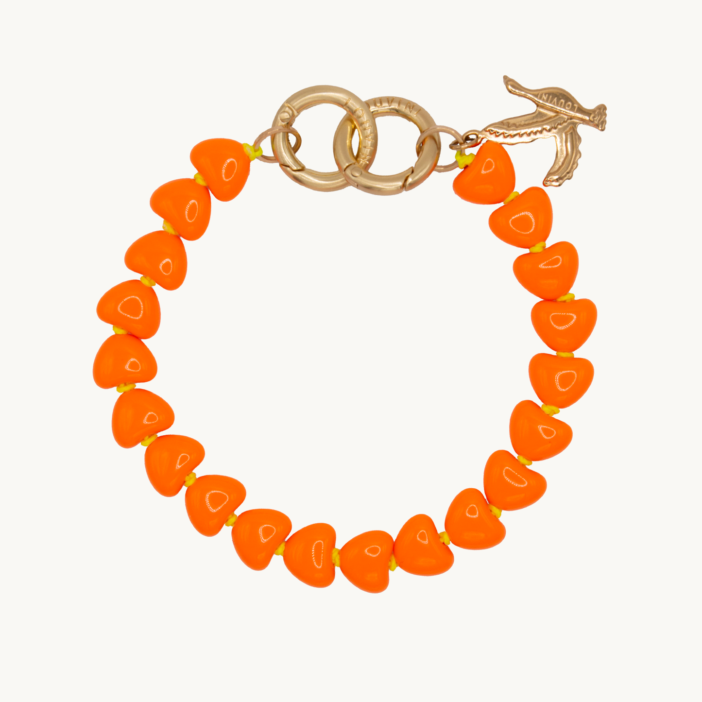 TINY CUORE Bracelet - Neon Orange