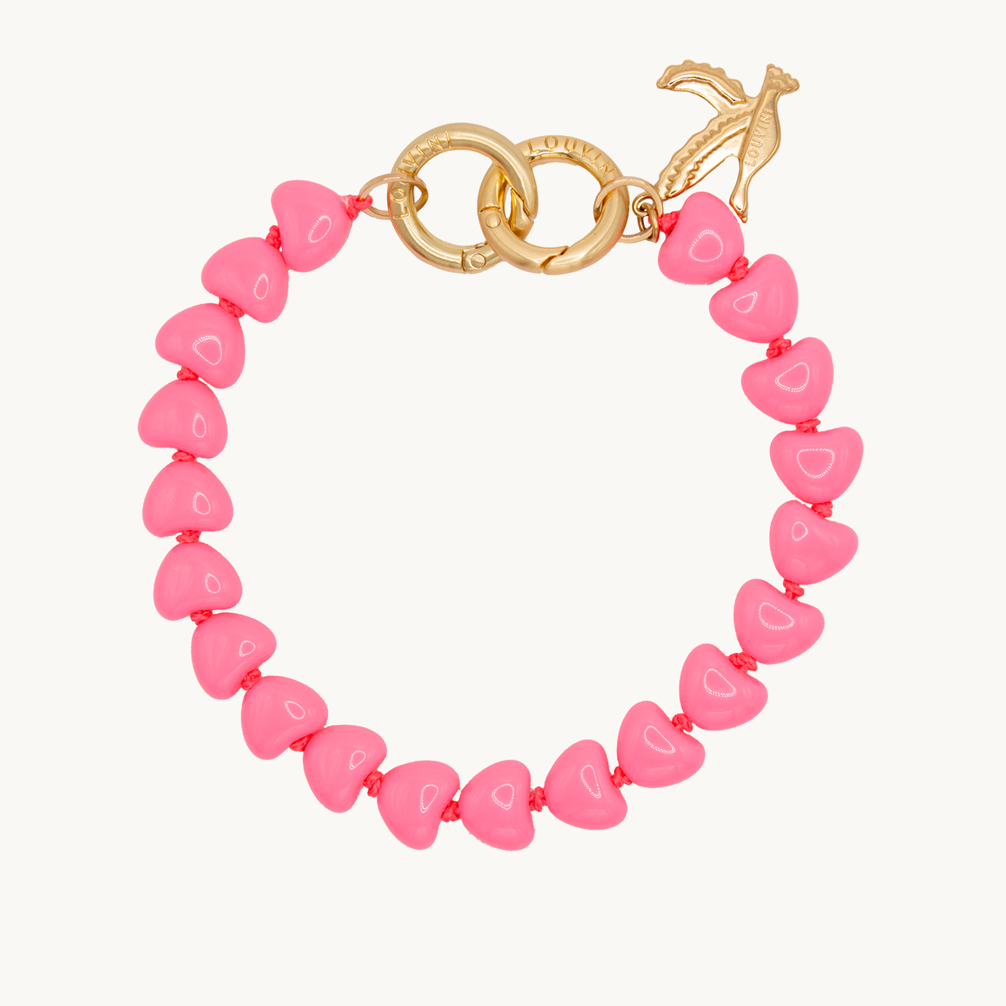 Bracelet TINY CUORE - Rose Fluo