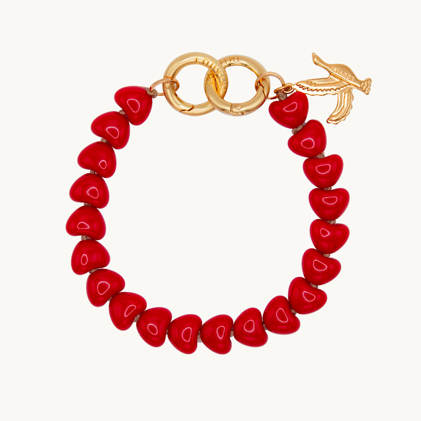 BRACELET TINY CUORE - ROUGE
