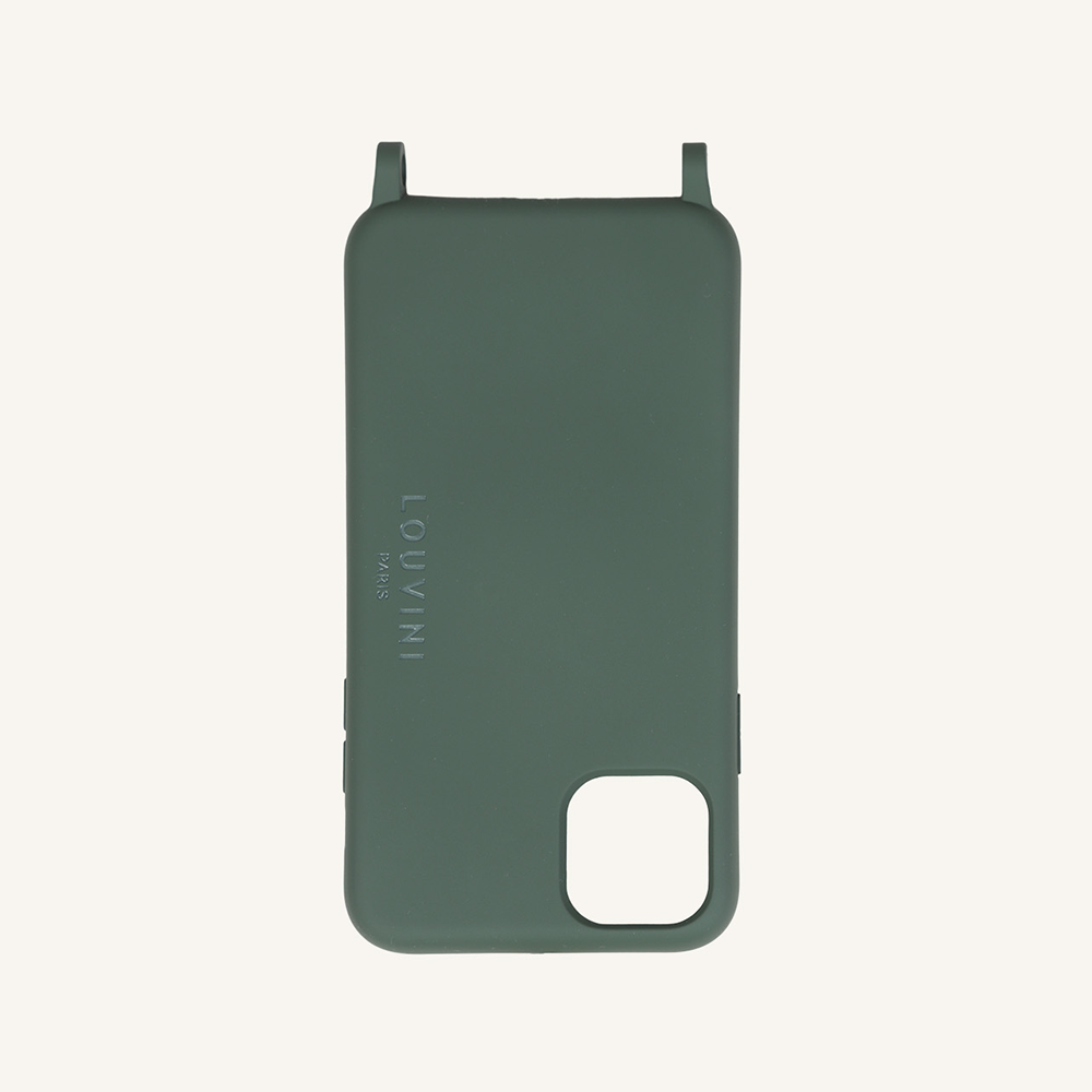 Coque iPhone MagSafe avec anneaux MILO - Olive