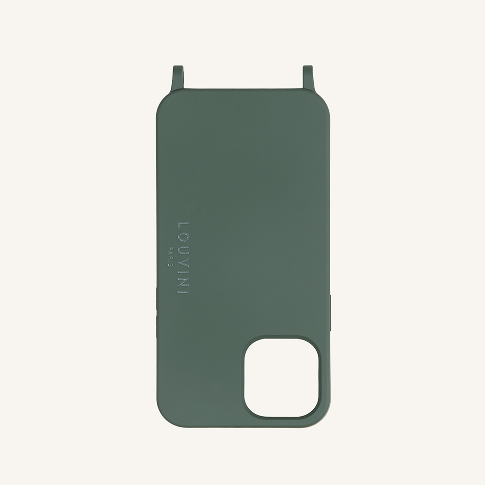 Coque iPhone MagSafe avec anneaux MILO - Olive