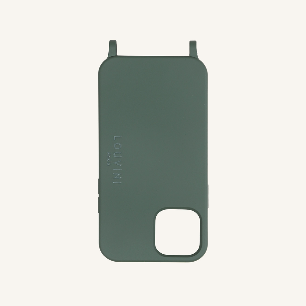 Coque iPhone MagSafe avec anneaux MILO - Olive