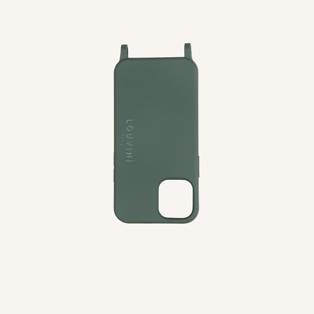Coque iPhone MagSafe avec anneaux MILO - Olive