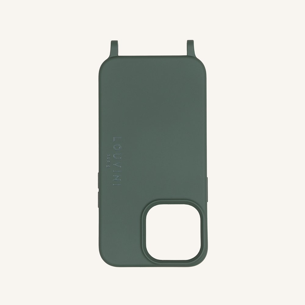 Coque iPhone MagSafe avec anneaux MILO - Olive