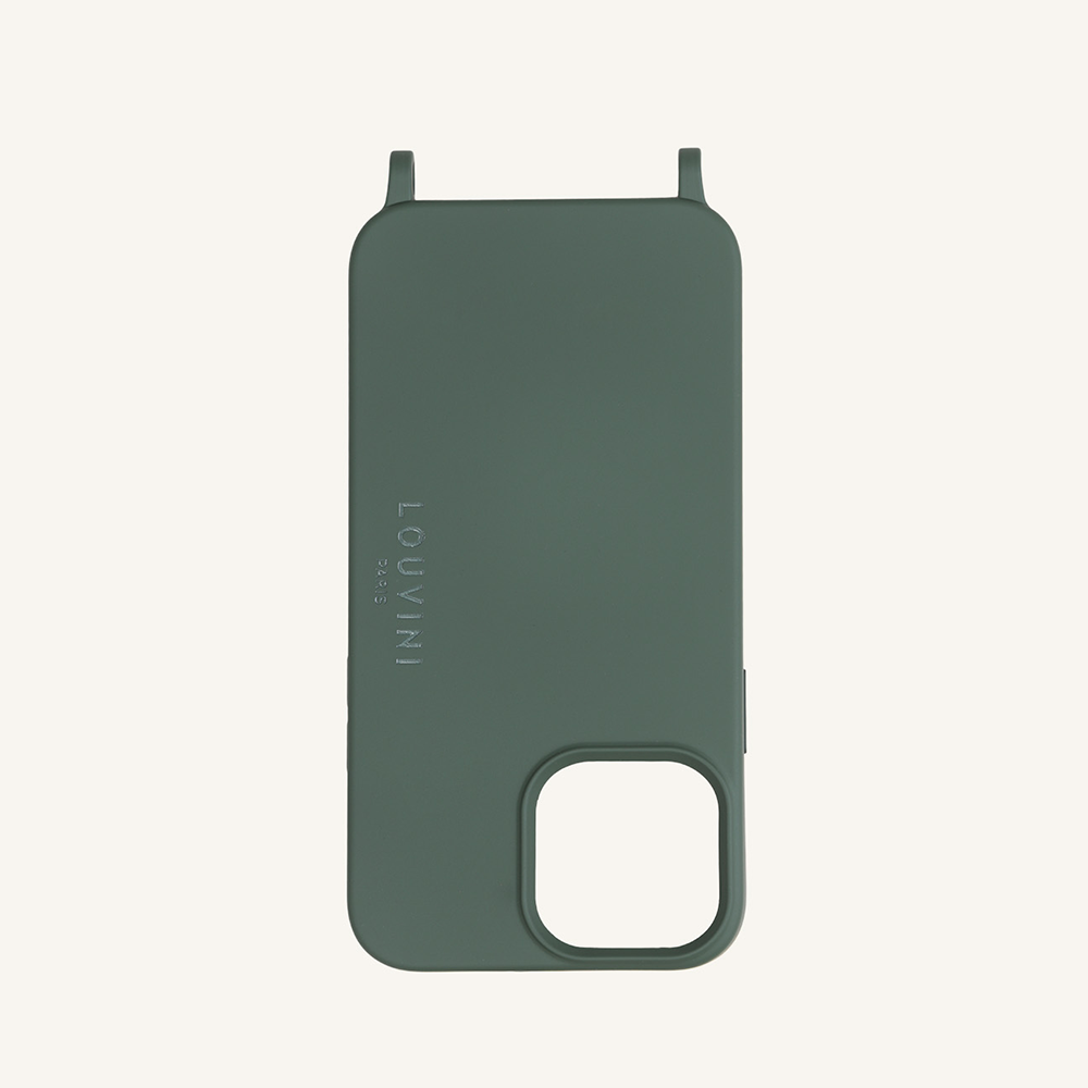 Coque iPhone MagSafe avec anneaux MILO - Olive